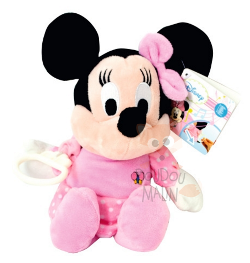  minnie mouse musical box pink dress butterfly 